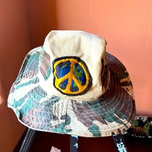 Vintage Custom Sunhat/ fishing hat/ bucket hat